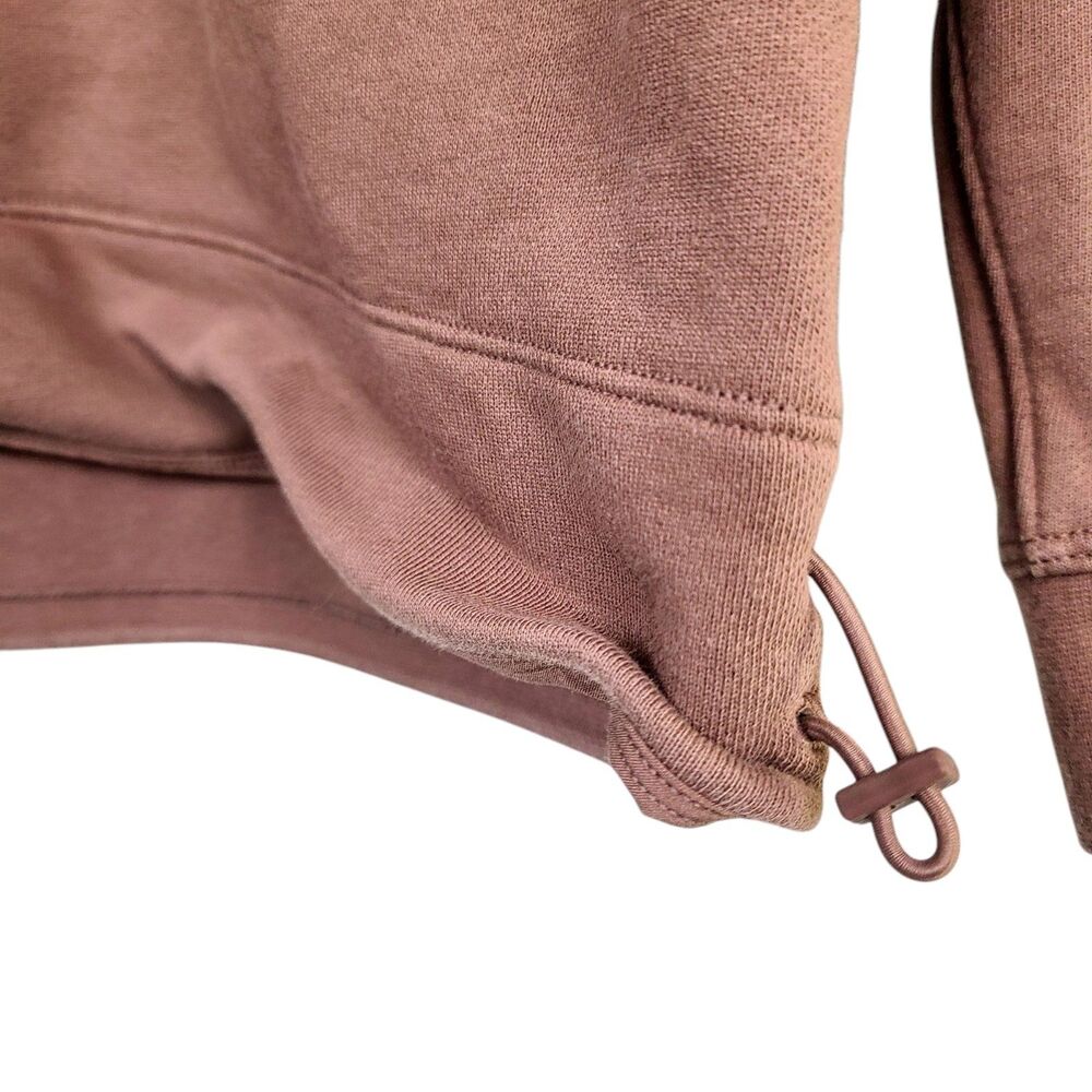 Lululemon Sweatshirt  XL‎ Brown Cinch Waist Zip Pocket Crewneck Pullover - Picture 2 of 11